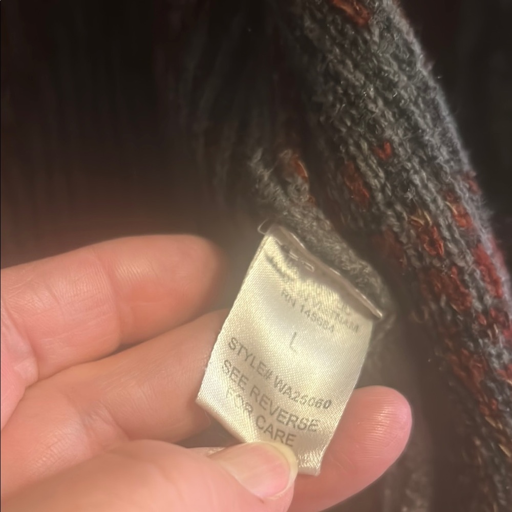 Chic Eleven Star Geometric Patterned Cardigan Siz… - image 3